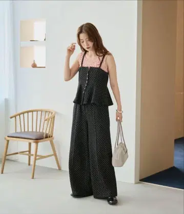 Kastane 오더회 셋업 도트 블랙