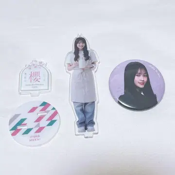 사쿠라자카46 무카이 이토하 사쿠라자카 카페 아크릴 스탠드 캔뱃지