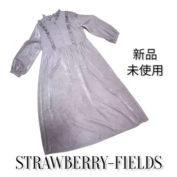 미사용 새상품 STRAWBERRY-FIELDS 원피스 새틴 세탁 가능