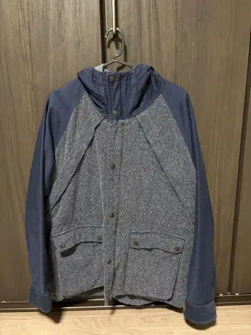 재팬 블루 청바지 마운틴 후드티