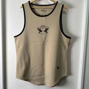 YOUNGLA 베이지 탱크탑 2XL