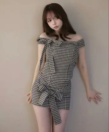 루반 리본 세트 베이지 S