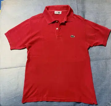 라코스테 LACOSTE 빨간색 피케 셔츠 프랑스제 빈티지