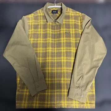 HUF 애버딘 지퍼 플란넬 자켓 L