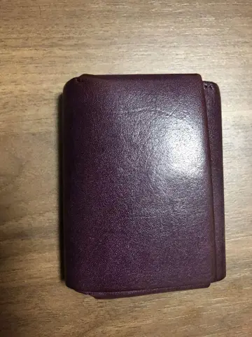 패브릭 도쿄 3단 폴더형 지갑 베리 컬러