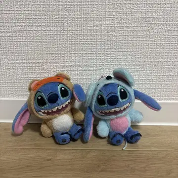스티치 봉제 인형 2개 세트