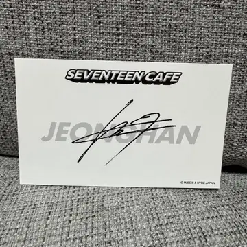 SEVENTEEN CAFE 2024 JEONGHAN 사인 포함 카드
