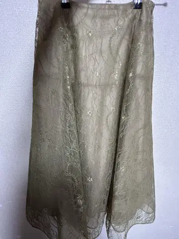 CELFORD 올리브 그린 롱 스커트 38
