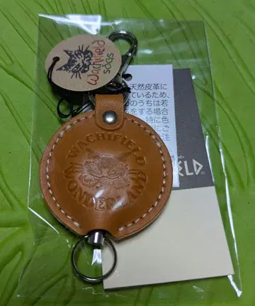 WACHI FIELD 고양이 다얀 가죽 키링