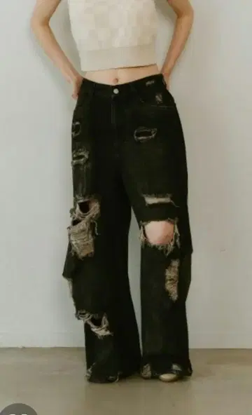 데님 팬츠 knuth murf damage denim pants
