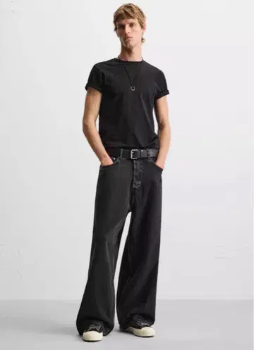 ZARA 엑스트라 배기 새상품 EU38 블랙