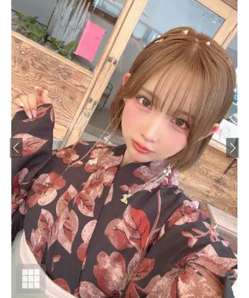 grl 그레일 유카타 세트 오비 블랙 차콜