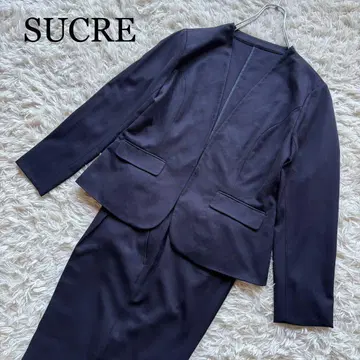 SUCRE 팬츠 셋업 빅 사이즈 스트레치 다크 네이비 15ABR76