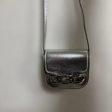 실버 미니 숄더백