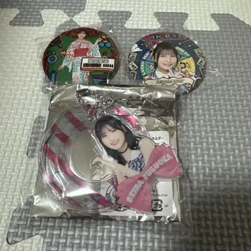 후쿠오카 세이나 아크링 키링 캔뱃지