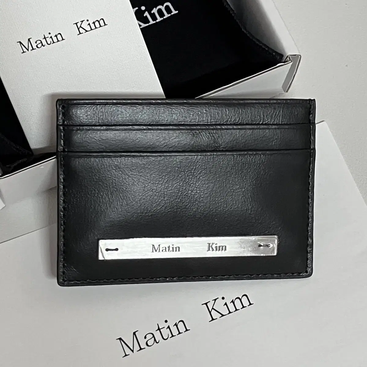 MATIN KIM | 마뗑킴 Authentic Matin Kim Card Wallet (Black