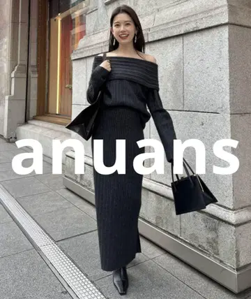 거의 미사용 anuans 셋업 MEDIUM 그레이 여성용