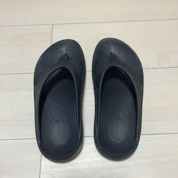 oofos 샌들 26cm 우포스 블랙