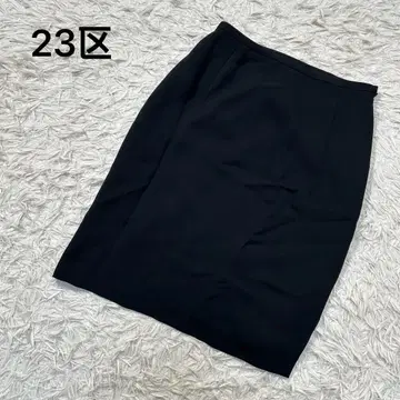 23구 23KU 타이트 스커트 무릎 기장 블랙 [S] 1473