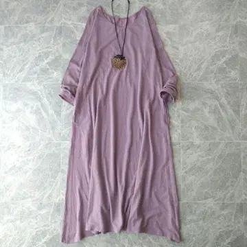 320 요건 레일 면 린넨 헴프 티셔츠 원피스