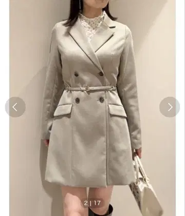 스나이델 벨트 세트 자켓 미니 원피스