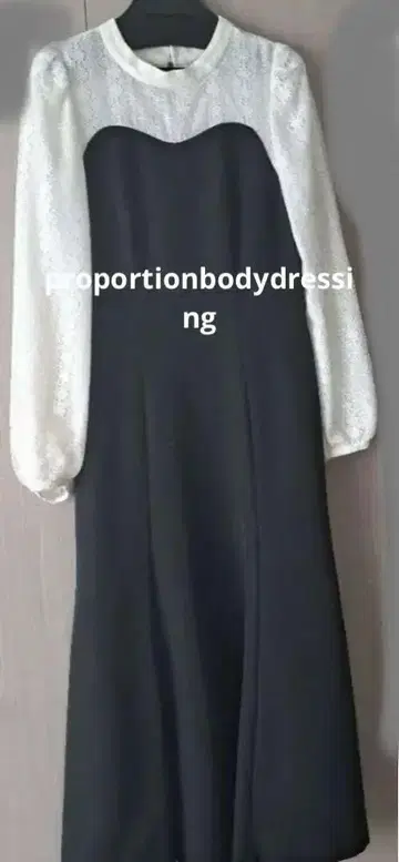 Propotion body dressing 레이스 롱 원피스
