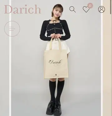 미사용 새상품 Darich 다리치 DR 로고 에코 토트백