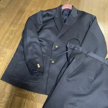 지유 네이비 블레이저 상의 2XL 아래 XL