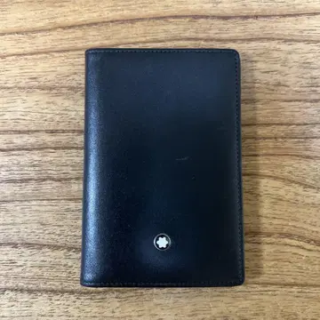 Montblanc 명함지갑 블랙 가죽