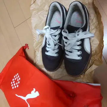 Puma 다크 브라운 스니커즈 수납 봉투 포함