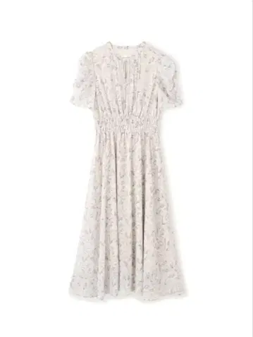 JILLSTUART 셔링 라인 플라워 프린트 원피스