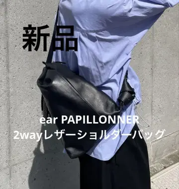 새상품 ear PAPILLONNER 이아파피요 2WAY 가죽 숄더백