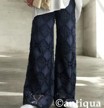 antiqua 레이스 턱 팬츠 L 사이즈