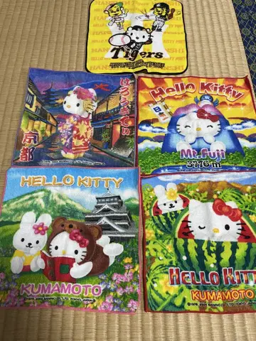 중고 Hello Kitty 타월 5장 세트