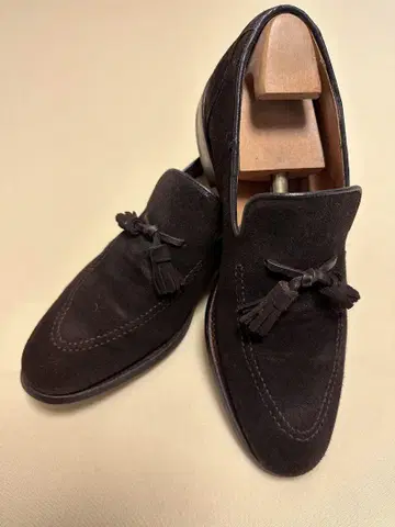 [중고] REGAL 스웨이드 태슬 로퍼 다크 브라운 26.0cm
