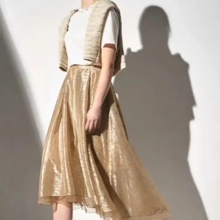 Miseki Seoul Shirring Ruffle Midi Skirt Black #미세키서울