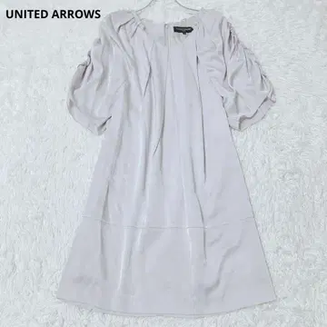 유나이티드 애로우즈 반팔 원피스 38 사이즈 그레이 예쁜 여름