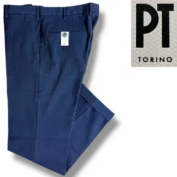 J3057 새상품 PT torino 스트레치 노플리츠 팬츠 네이비 50
