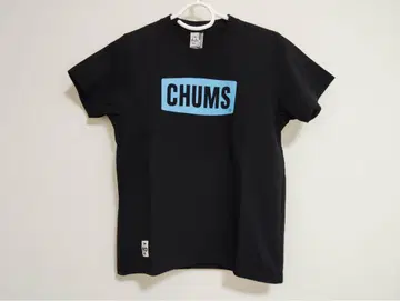 새상품 참스 여성용 M 반팔 티셔츠 CHUMS LOGO 티셔츠 블랙 블랙