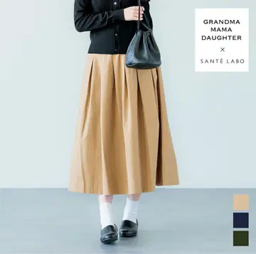 그랑마도터 산테라보 한정판 오가닉 코튼 플리츠 스커트