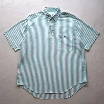 80s CHEMISE 라코스테 풀오버 셔츠 런던 스트라이프