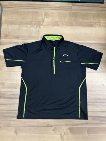 Oakley XL 폴로 셔츠 블랙/라임