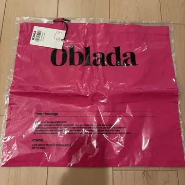 미사용 새상품 oblada 오브라다 토트백 TOTEBAG 핑크