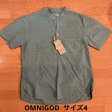 OMNIGOD 반팔 셔츠 사이즈 4 그린
