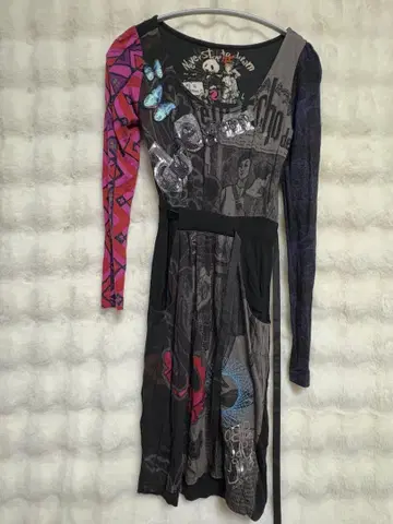 Desigual 그래픽 프린트 긴팔 원피스