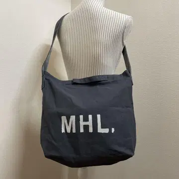 MHL. 숄더백 그레이 로고