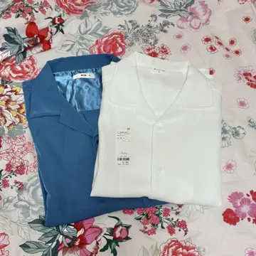 WEGO 남성용 오픈 카라 셔츠 화이트 S 블루그린 M 오버 사이즈