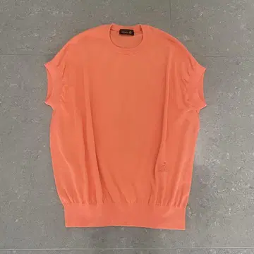 드로어 DRAWER 오렌지 반팔 니트
