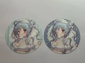 시라타마 콜라보 카페 코스터 모모카