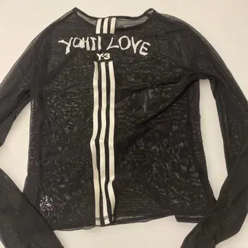 Y-3 메쉬 블랙 긴팔 티셔츠 S